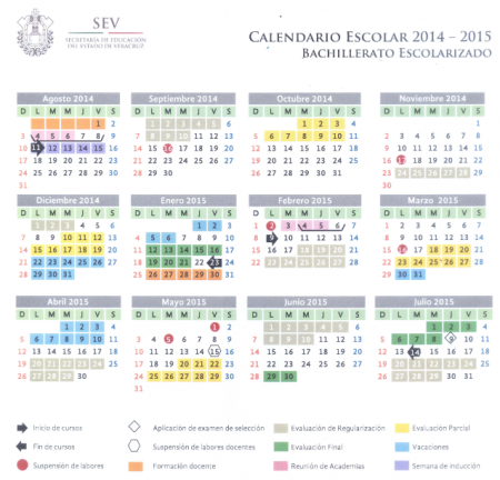 Calendario 2014-2015